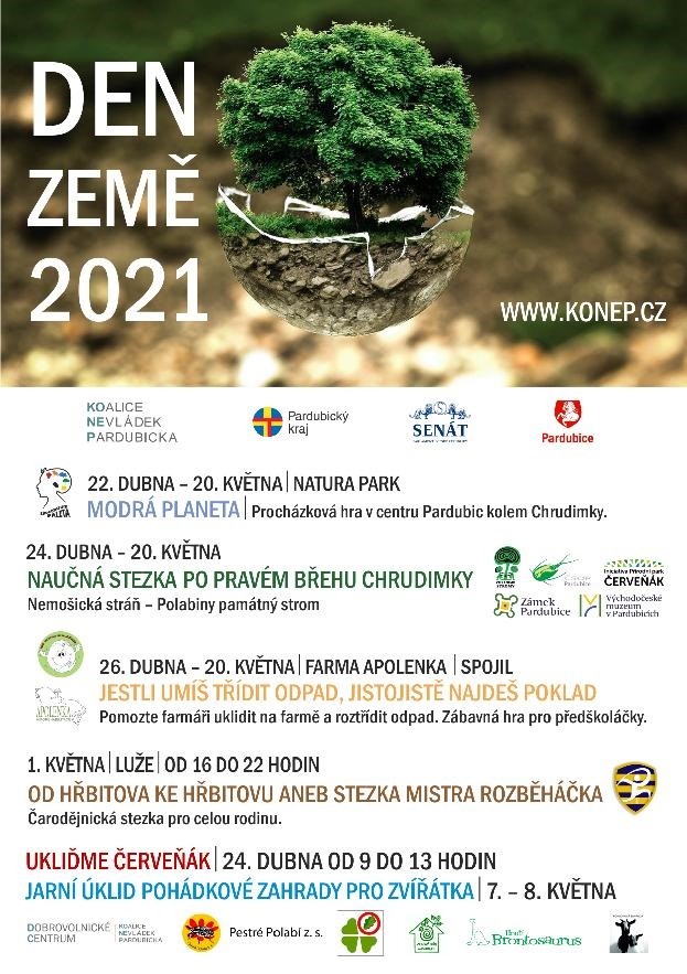 Den Země 2021 – organizováno koalicí Nevládek Pardubicka, z.s.