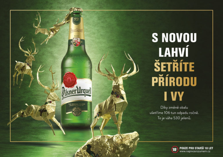 Od 8.3. Začíná distribuce plně recyklovatelných lahví Pilsner Urquell